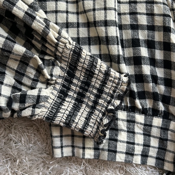 ZARA Cropped Gingham Top - Picture 6 of 6